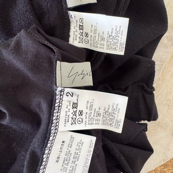 Yohji Yamamoto Black Midi 2pc skirt set, Unique Design, stretchy fabric M - Picture 16 of 16